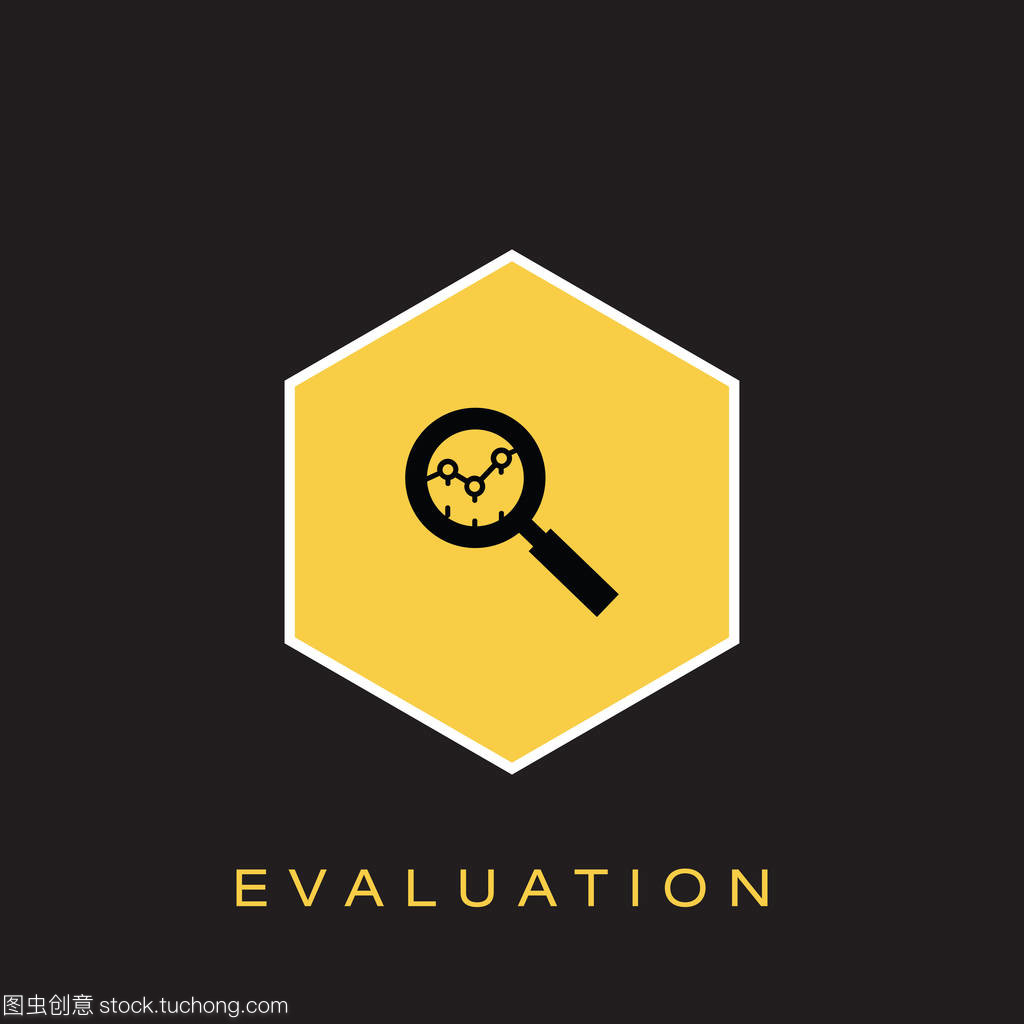 评估图标。矢量插图